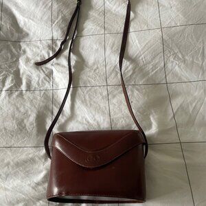 Cristian Italy vintage brown leather crossbody bag mini - made in Italy